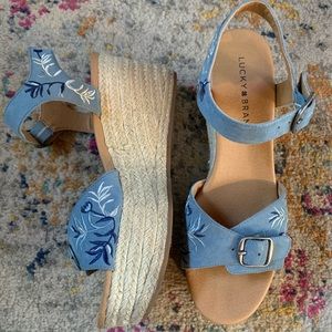 Lucky brand sandal wedges